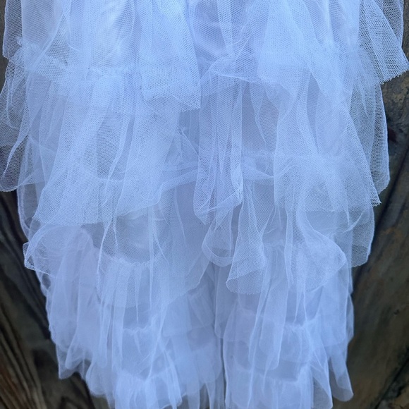 Formal white girls full length tiered dress toddler 2T - Picture 9 of 9